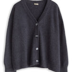 Cardigan Sweater - Fall 24 A80 - Fall Cashmere CP Shades Almost Black 6533M