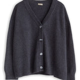 Cardigan Sweater - Fall 24 A80 - Fall Cashmere CP Shades Almost Black 6533M