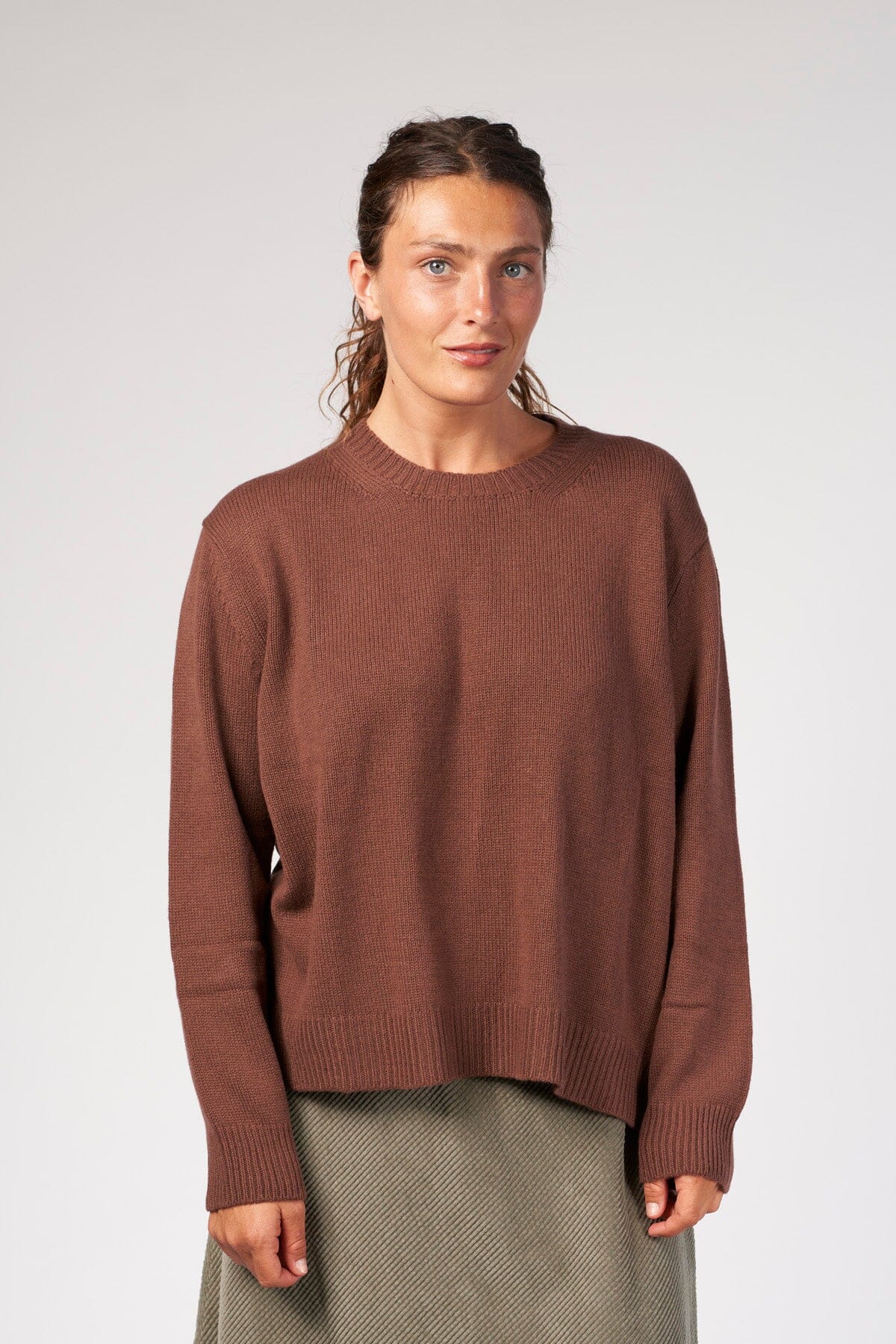 Crewneck Sweater A80 - Fall Cashmere CP Shades Oak