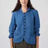 Dree Jacket - Indigo Linen Twill A25 - Indigo Linen CP Shades 