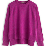 Hi-Lo Crewneck Wool Sweater - Fall 24 A80 - Fall Cashmere CP Shades 52307