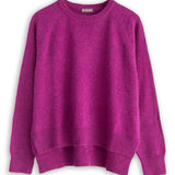 Hi-Lo Crewneck Wool Sweater - Fall 24 A80 - Fall Cashmere CP Shades 52307