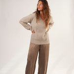 Rib V-Neck Sweater A70 - Fall Cashmere CP Shades 