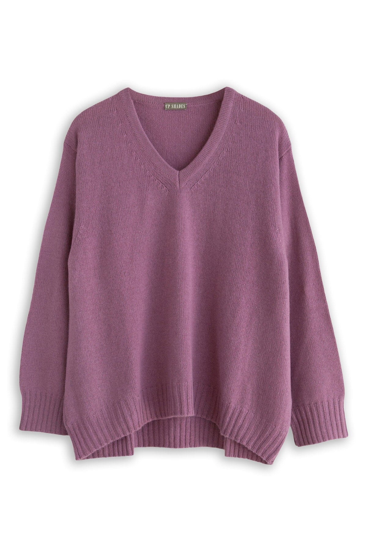 V-Neck Cashmere Sweater - Fall 24 A80 - Fall Cashmere CP Shades Sunset Mauve - 7025S