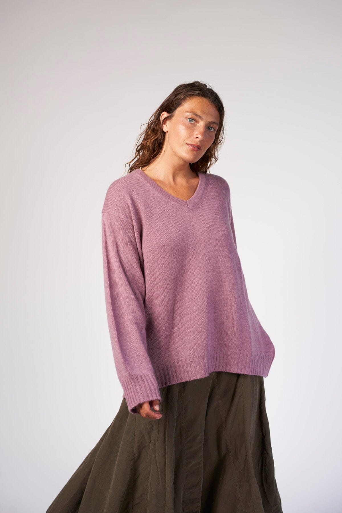 V-Neck Sweater A80 - Fall Cashmere CP Shades 