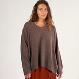 V-Neck Sweater A80 - Fall Cashmere CP Shades Mocha