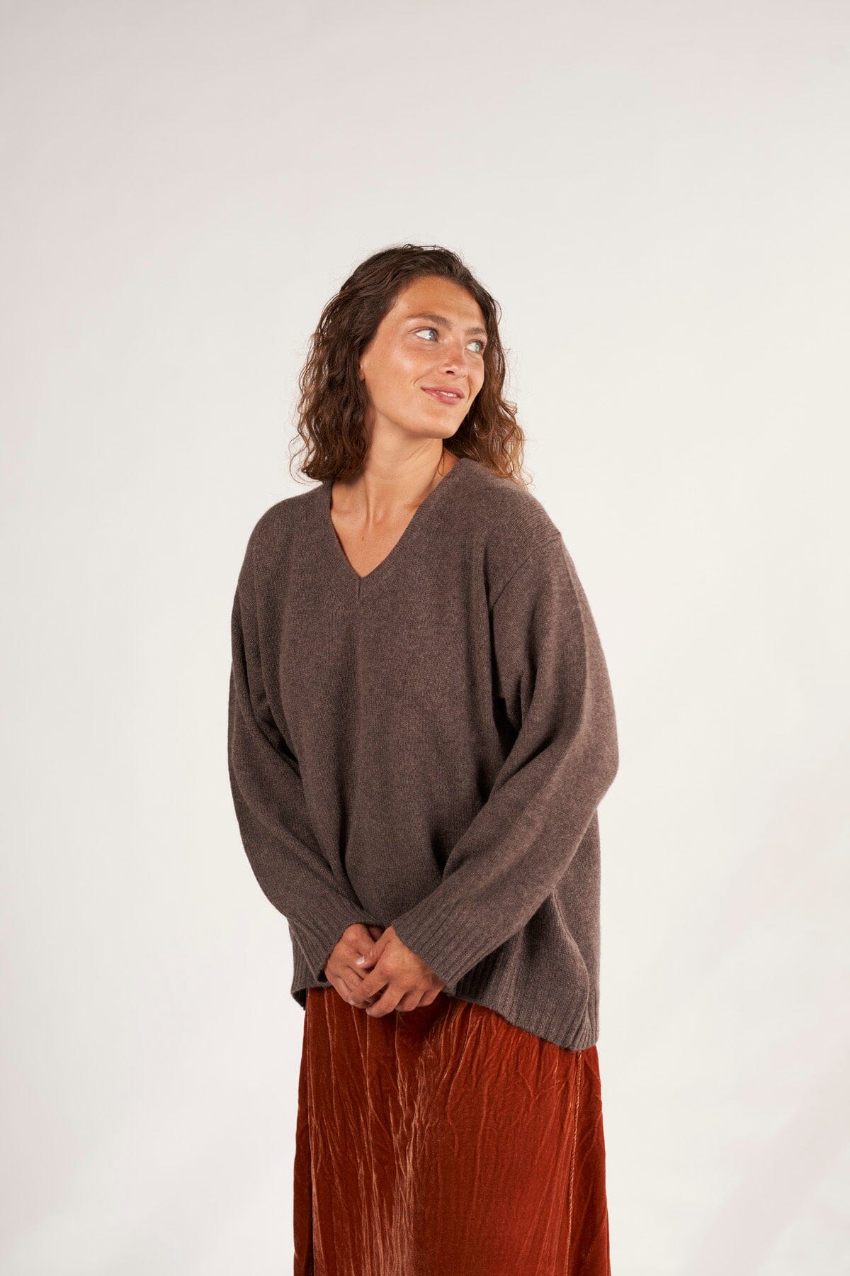 V-Neck Sweater A80 - Fall Cashmere CP Shades 